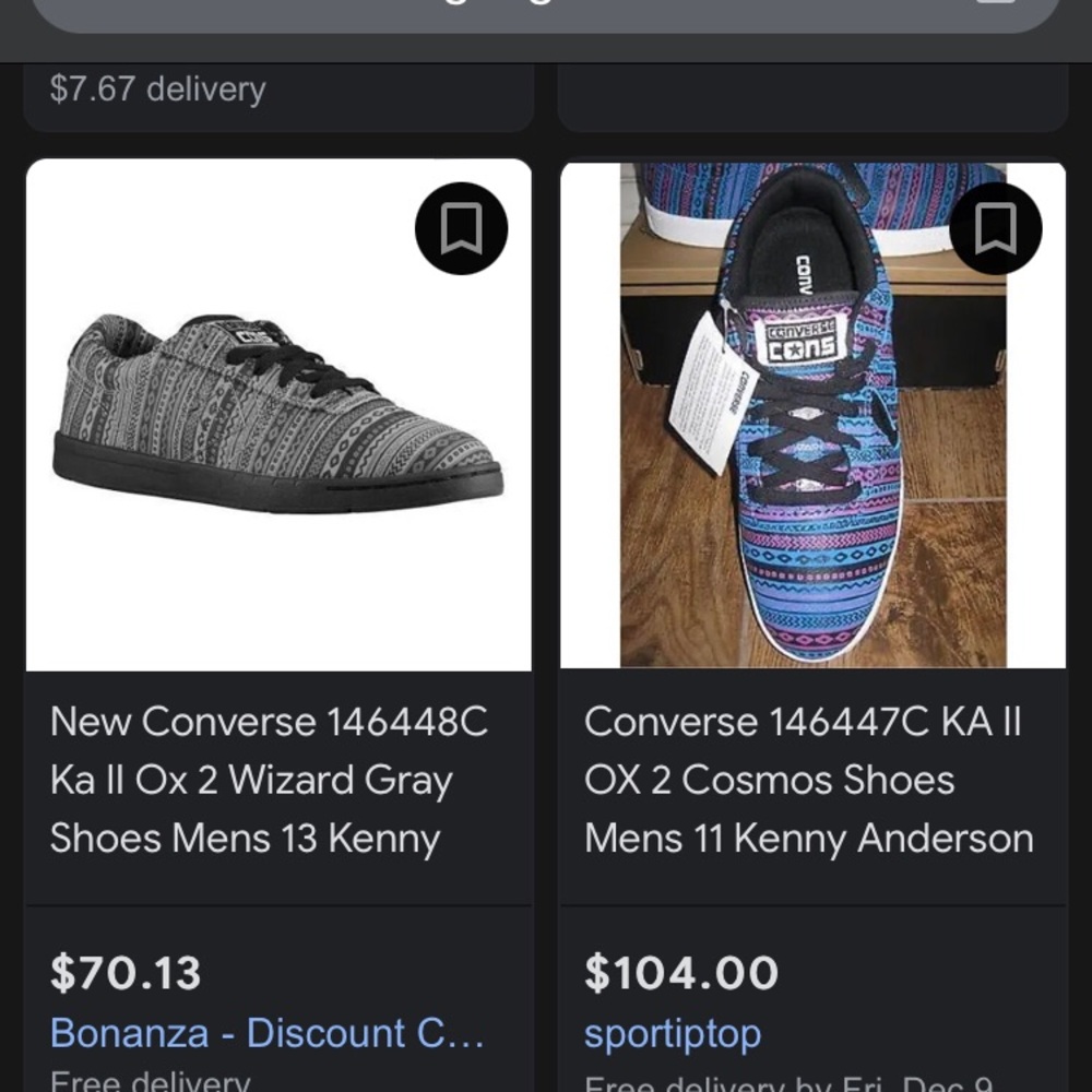 Converse Kenny Anderson leather shoes smell like a boot size 7 mens size 8.5 w